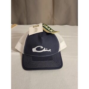 Drake Men's 5-Panel Slick Logo Hat Dark‎ Blue OSFM ~ NEW ~